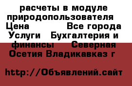 расчеты в модуле природопользователя › Цена ­ 3 000 - Все города Услуги » Бухгалтерия и финансы   . Северная Осетия,Владикавказ г.